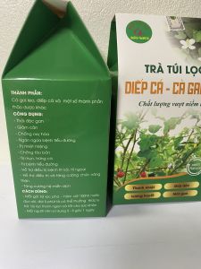 Combo 160 gói (4 hộp) trà túi lọc diếp cá cà gai leo túi lọc thanh nhiệt giải độc gan mát gan men gan cao gan nhiễm mỡ HN