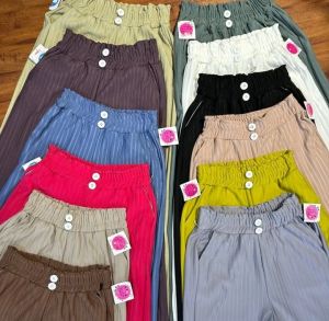 CELANA WANITA KULOT KNIT HORNET KANCING / HORNET PANTS