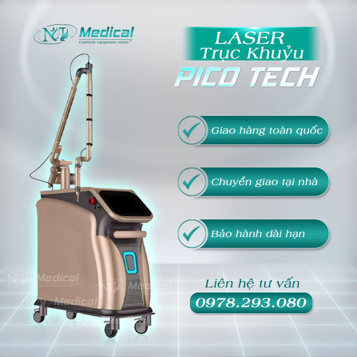 Máy Laser | Pico Tech | Trục Khuỷu | Xóa Xăm - Xóa Nám -Tàn Nhang | Hàng Chính Hãng