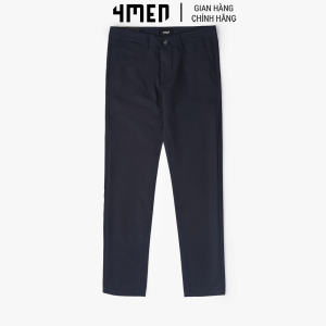 Quần kaki nam trơn 4MEN QK018 form slimfit tôn dáng vải kaki mềm mại co giãn tốt trẻ trung thanh lịch