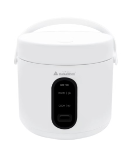 HANABISHI รุ่น HAP-170 หม้อหุงข้าวอุ่นทิพย์ 1 ลิตร กำลังไฟ 400 วัตต์ rice cooker หม้อหุงข้าว 1 ลิตร HAP170