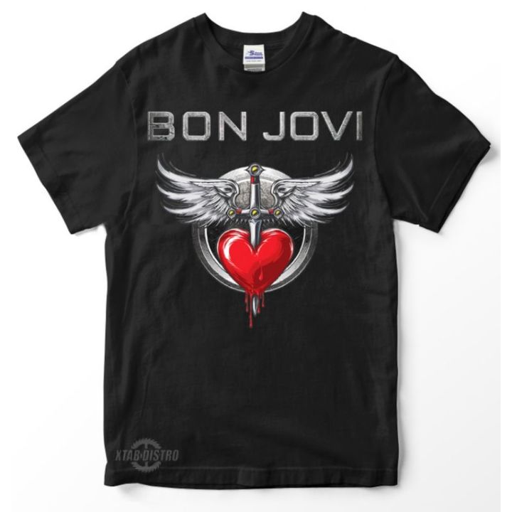 HCSTORE Kaos BON JOVI LOGO ITS MY LIFE Premium Tshirt bonjovi