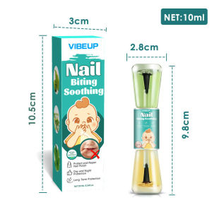 Nail Biting Treatment Kids Adults – Bitter Nail Polish Stop Finger Biting Repair Damaged Nails Safe Non-Toxic Formula LSJ