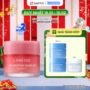 Mặt Nạ Ngủ Dưỡng Môi Căng Mọng Tẩy Tế Bào Chết Laneige Lip Sleeping Mask Berry 20g Hương Quả Mọng