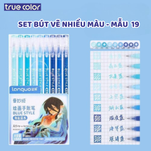 Hộp 9 Bút Bi Mực Gel Vẽ Trang Trí Nhiều Màu Morandi - Màu Vẽ Tranh Ghi Chép Đánh Dấu Tiêu Đề Nổi Bật Nhiều Phân Loại