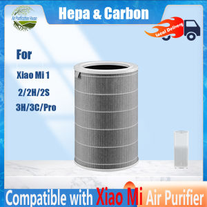 💥High Quality💥Xiao Mi Air Purifier HEPA Replacement Filter M8R-FLH Triple Layer with Activated Carbon Compatible with Mi Air Purifier 1/2/2S/2C/2H/3/3S/3H/3C/Pro-Gray