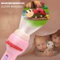 Baby Slide Projector Torch Cartoon Projector Flashlight Baby Toys Children Education Toys Animal Pattern Baby Puzzle Teaching Flashlight Children Glow Projection Cognitive Flashlight  LED Flashlight. 