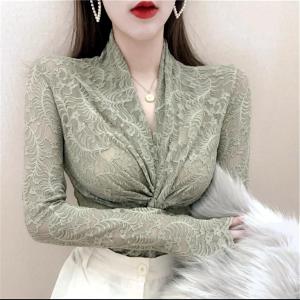 [Basica Moda] 2777 Atasan Top Baju Blouse Wanita Mexica Lace Twist Import