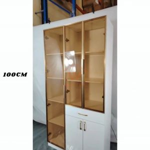 (Free Installation)Wfurniture Premium LED Display Cabinet Almari Kaca 3C Tempered Glass Storage
