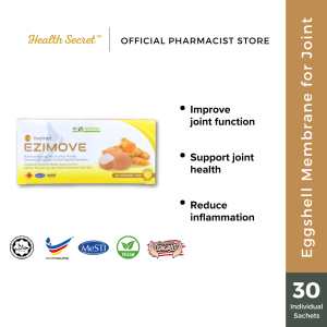 MYWELLNESS Ezimove Eggshell Membrane [Diluluskan KKM] (30 Biji) Untuk Sakit Lutut Sendi Mengandungi Kunyit & Boswellia