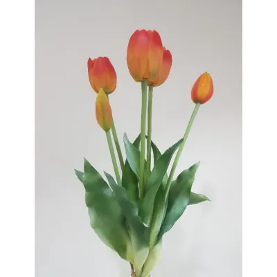 Bunga tulip buket palsu latex artificial hiasan dekorasi
