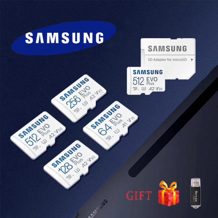 Samsung EVO Plus SD Card 16GB / 32GB / 64GB / 128GB / 256GB / 512GB Memory Card Original Class