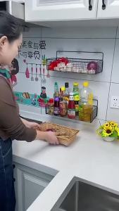 Kệ Lưới Đựng Đồ Nhà Tắm Dán Tường - Kệ Thép Sơn Tĩnh Điện Không Rỉ Siêu Chắc Tặng Kèm 2 Miếng Dán