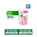 Dettol Shower Gel Body wash Skincare 800ML Refill. 