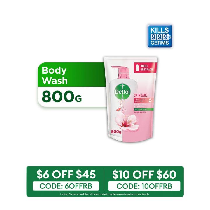 Dettol Shower Gel Body wash Skincare 800ML Refill
