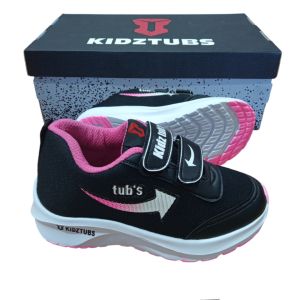 KIDZTUBS Sepatu Sekolah Anak Laki Laki Warna Hitam Biru Merah Murah Rekat Kecil Tanggung Umur 6-10 Tahun-Sepatu 1033101424