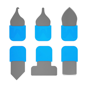 6Pieces Stainless Steel Repair Pry Tools Suitable For Electronics With Rubber Grip Thin Blade Phone Tablet Opening Set