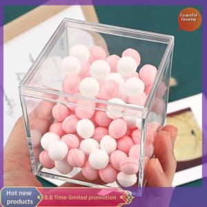 Graceful Rõ ràng Acrylic vuông Cube hộp có nắp đậy bền Kẹo hộp nhiều sử dụng trong suốt trường hợp tổ chức container