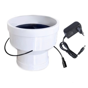 Universal 100V 240V Adapter 75mm 110mm Duct Fan For Odor Removal In Pet Areas Kitchens Restrooms Hotels