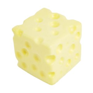 GIORGIONE 5/7cm Cheese Squeezed Cube Super Soft PU Slow rebound Slow Rebound Fidget Toy Creative Elastic Cheese Pinch Office Desk Toy