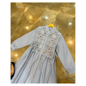 Gamis Dress Wanita Remaja Dewasa Bahan Polo Linen Model Terbaru Simple Kekinian Trendy Promo COD