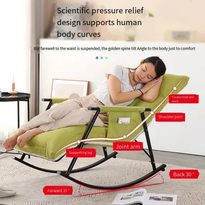 COD Shenar kursi santai empuk busa tebal Kursi goyang Kursi ruang tamu Kursi tidur sofa kursi bergerak LAZY SOFA
