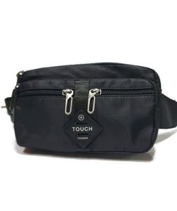 TOUCH กระเป๋าคาดเอว คาดอก ผ้านุ่มลื่น กันน้ำ ซิป/สาย แข็งแรง (6ซิป +ด้านใน1ช่อง) หัวซิปเหล็กแข็งแรงมาก ปรับได้ถึงเอว46นิ้ว เนื้อผ้าค กระเป๋า คาดเอว กัน น้ำ
