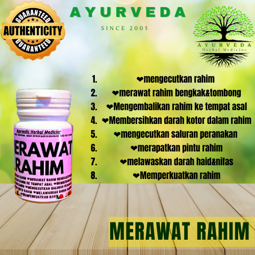 Ayurveda Pil Herba Merawat Rahim 50biji (lulus Ujian makmal) Lazada