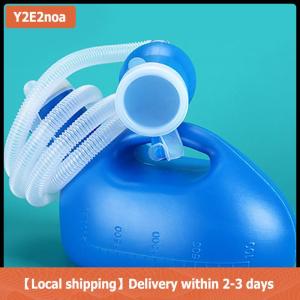 【Local shipping】 Nhà Vệ Sinh Cung Cấp Cho Ngoài Trời 2000Ml Nhựa Nam Giường Bô Pee Chai Collector Với 160Cm Ống Nước Tiểu Đi Tiểu Chai