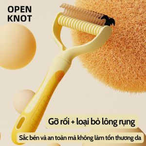 Lược chải lông chó mèo cao cấp chuyên gỡ lông rối chải lông rụng 2 chiều | Dụng cụ vệ sinh và làm đẹp cho thú cưng