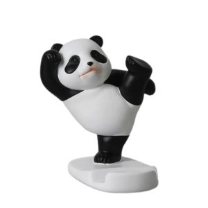 NOVAWEAR Bracket Stands Panda Mobile Phone Holder Plastic Panda Figurines Mobile Phone Bracket Universal Creative Phone Stand Holder Phone Accessories
