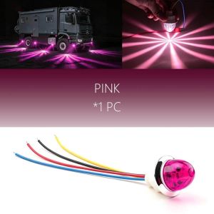 BESTOURO 1.25 Inch Diameter LED Side Marker Light Small Size Decorative Lamp Trailer Warning Light Decorative Watermelon Design Truck Side Light For Truck