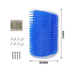 แปรงนวดแมว แปรงหวีขนสำหรับสัตว์เลี้ยง รุ่นติดมุม ให้แมวเข้าไปถู นวดแมว สำหรับน้องแมวถู