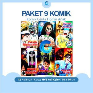 Paket Hemat Isi 9 Buku Komik Seri Horor Anak Animasi Kartun