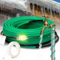 HEATIT Heat Tape for Water Freeze Protection Self-Regulating Heat Cable for Metal And Plastic Pipes Roof & Gutters De-Icing Heating Trace Tape Anti-Freeze Heater System 6ft Lighted Plug 35FT. 