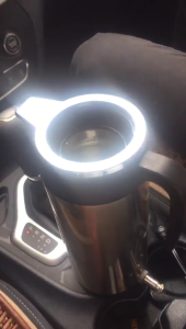 Car Kettle Boiler 750ml Car Heating Travel Cup Stainless Steel Mug Car Coffee Cup Warmer 12V/24V for Car