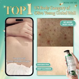 [SOME BY MI] AHA-BHA-PHA 30 Days Miracle Acne Clear Body Wash 400g Miracle Body Toner Mist SET DUO [Acne Care Mild Exfoliating body cleanser Teatree]