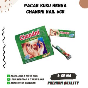 PACAR KUKU CHANDNI HENNA NAIL 6gr Original Kutek Pasta Hena Merah chandini inai mehindi halal