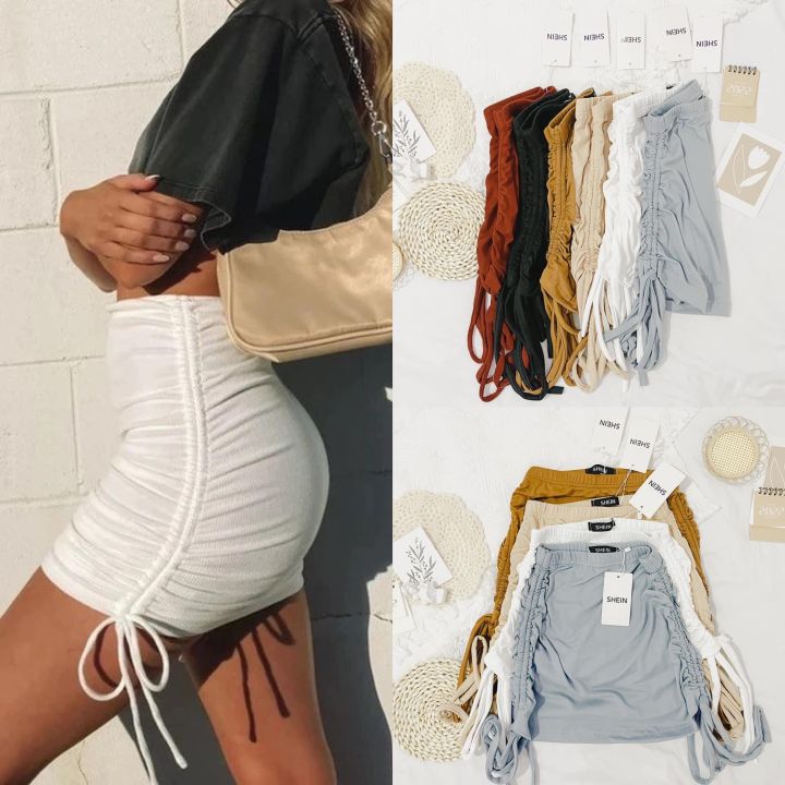 JULIA SIDE STRING Mini Skirt with tag and etiketa Lazada PH