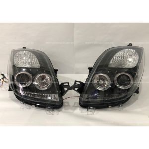 Toyota Yaris Head Lamp Projector DRL Led Ring 100% Taiwan 2006 2007 2008 2009 2010 2011