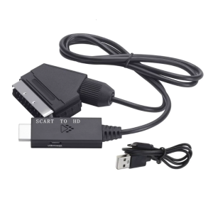 to Scart Adapter 1080p60Hz/720p60Hz Output USB Cable Power Supply Low Power Consumption