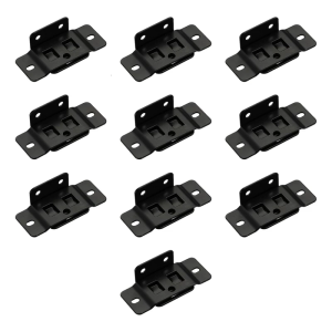 10PCS Furniture Reinforcement Brackets 90° Angles Iron Construction Protective Surfaces Coating Quick Fixing for Home