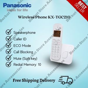 Telepon Wireless Panasonic KX-TGC210 Putih Telpon Rumah Panasonic