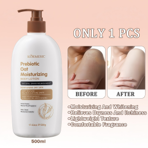 【BUY 1 TAKE 1】Prebiotic Oat Moisturizing Body Lotion 500g: Deeply Soothes Dry Skin Hydrates And Brightens Gently Repairs The Skin Barrier Provides Long-Lasting Hydration And Leaves Skin Feeling Refreshed And Non-Greasy.