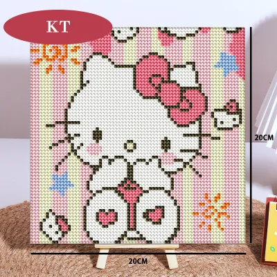 SHIMMER SHINE 💥 Cute Cartoon Beads Diamond Painting 20x20cm DIY Handmade Number Paint Set Stickers