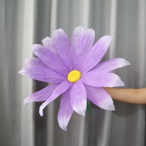 MAJESTICX Giant Artificial Daisy Non-woven 50cm Welcome Flower Fashion Flower Show Props Simulation Daisy Wedding Party Background Wall Decoration
