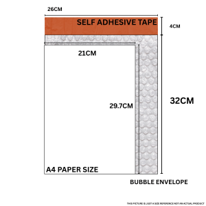 1 PACK Bubble Envelope Mailer Parcel Bag with Bubble Wrap Envelope Bubble Mailer Padded Envelope