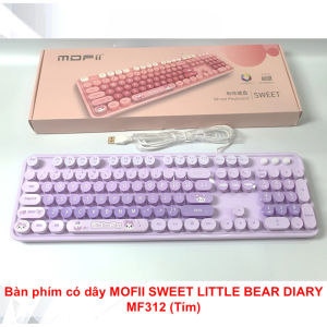 Bàn Phím Vi Tính Có Dây (USB) MOFII SWEET LITTLE BEAR DIARY - Đa Màu Sắc Thiết Kế Dễ Thương
