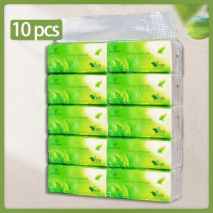 【Buy 10 Take 20】30pcs Organic green tea Facial Tissue Paper For Face 4 ply Toilet Paper Tissue Paper Towel Tissue Facial Tissue 4-Ply toilet paper tissue Tree care Organic green tea Facial Tissue