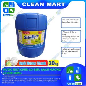 Nước Rửa Chén Lix Siêu Sạch Can 20KG - CLEAN MART